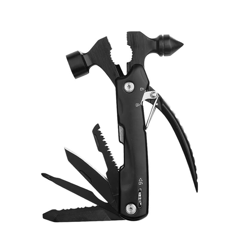 Tenvellon Multi Hammer Car Safety Hammer Outdoor Multi Tool Kit