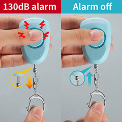 Tenvellon Personal Alarm Keychain 130dB Rechargeable Batteries