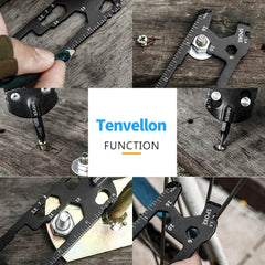 Tenvellon Pocket Tools Keychain Pocket Multi tool with Screwdriver Set