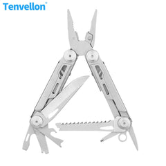 Tenvellon Outdoor Folding Pliers 12-in-1 High-Quality Multi-Function Precision Combination Tool