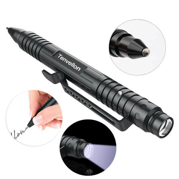 Self-defence Led Flashlight 18650 Lantern Tactical Zoom Penlight